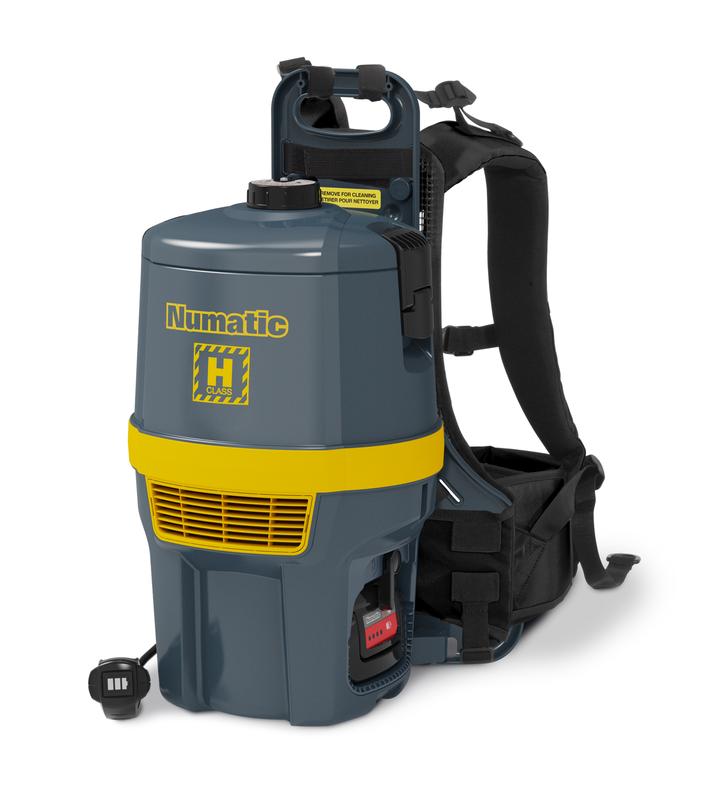 Numatic RHB150NX Cordless H-Class Backpack Vacuum | HEPA13, 36V