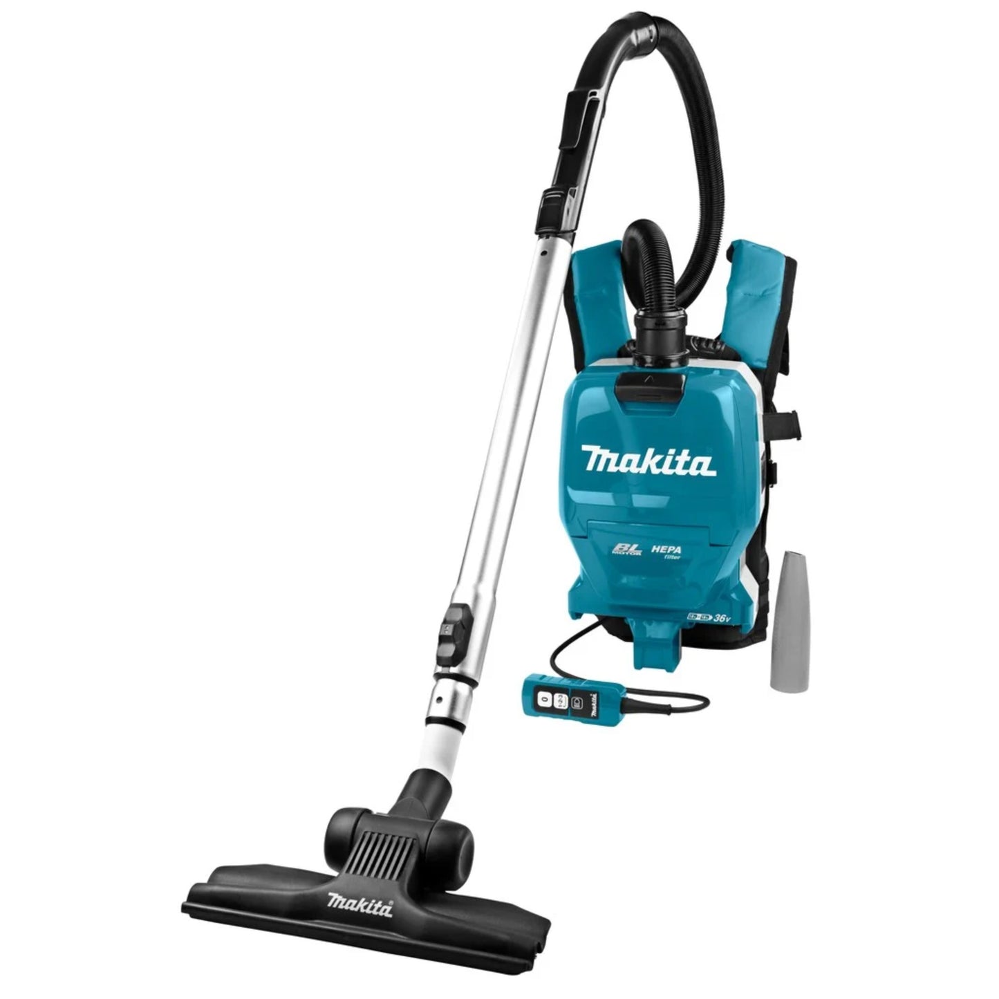Makita DVC261 Cordless Backpack Vacuum | Twin 18V, HEPA, 2 Batteries