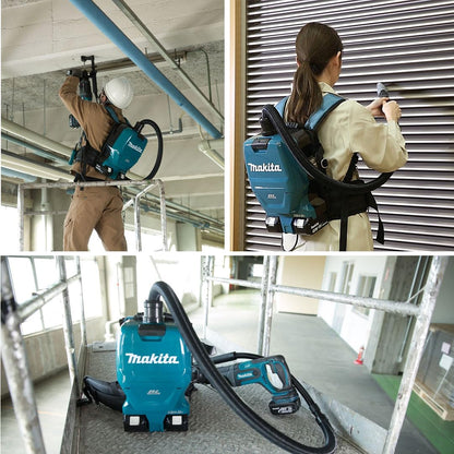 Makita DVC261 Cordless Backpack Vacuum | Twin 18V, HEPA, 2 Batteries