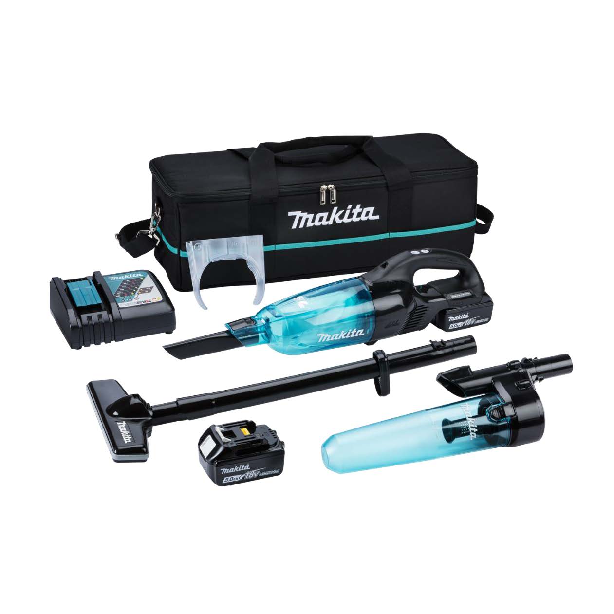 Makita DCL281 Cordless Vacuum Cleaner | Brushless 18V, 2 Batteries Kit